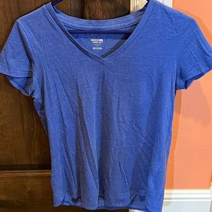 Mossimo supply co blue v-neck tee